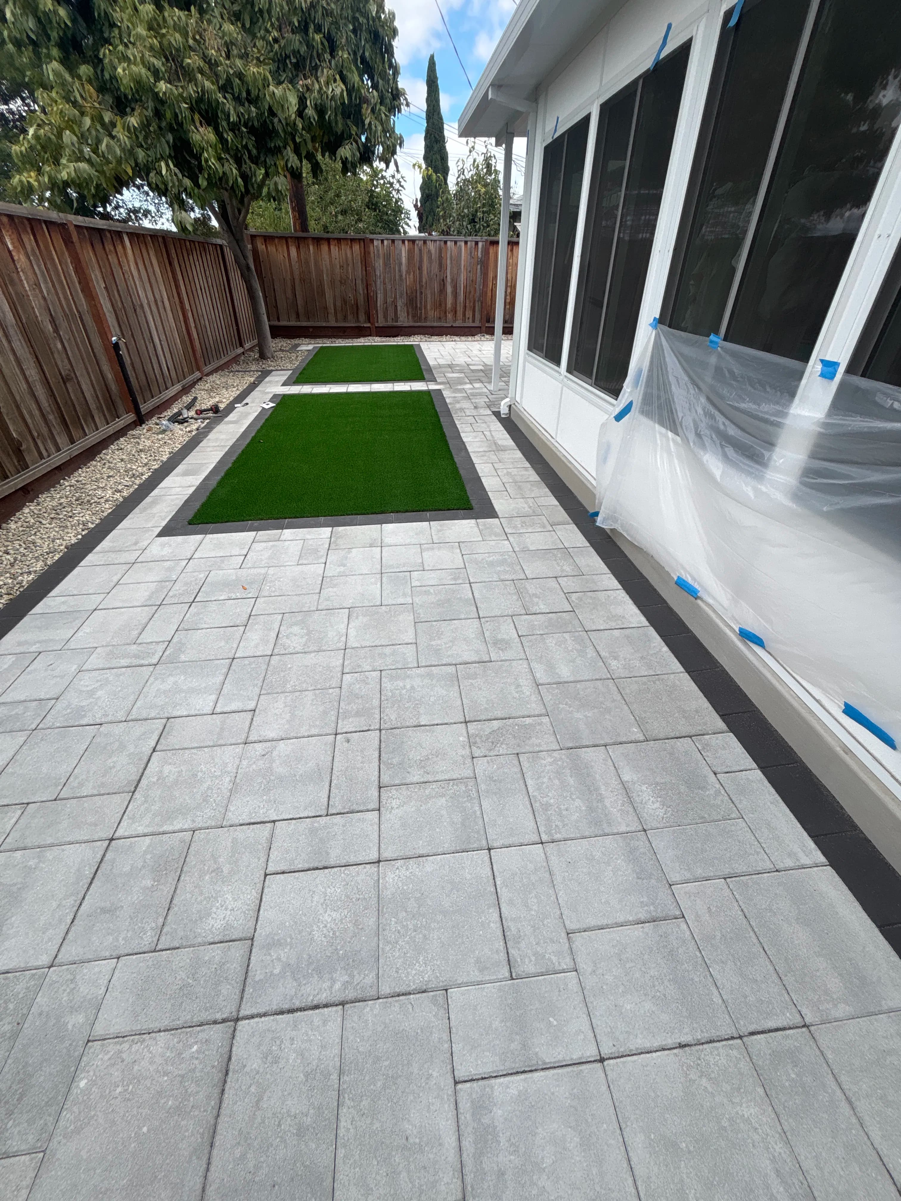 Project Paver Patio and Artificial Turf Combo in Sunnyvale image