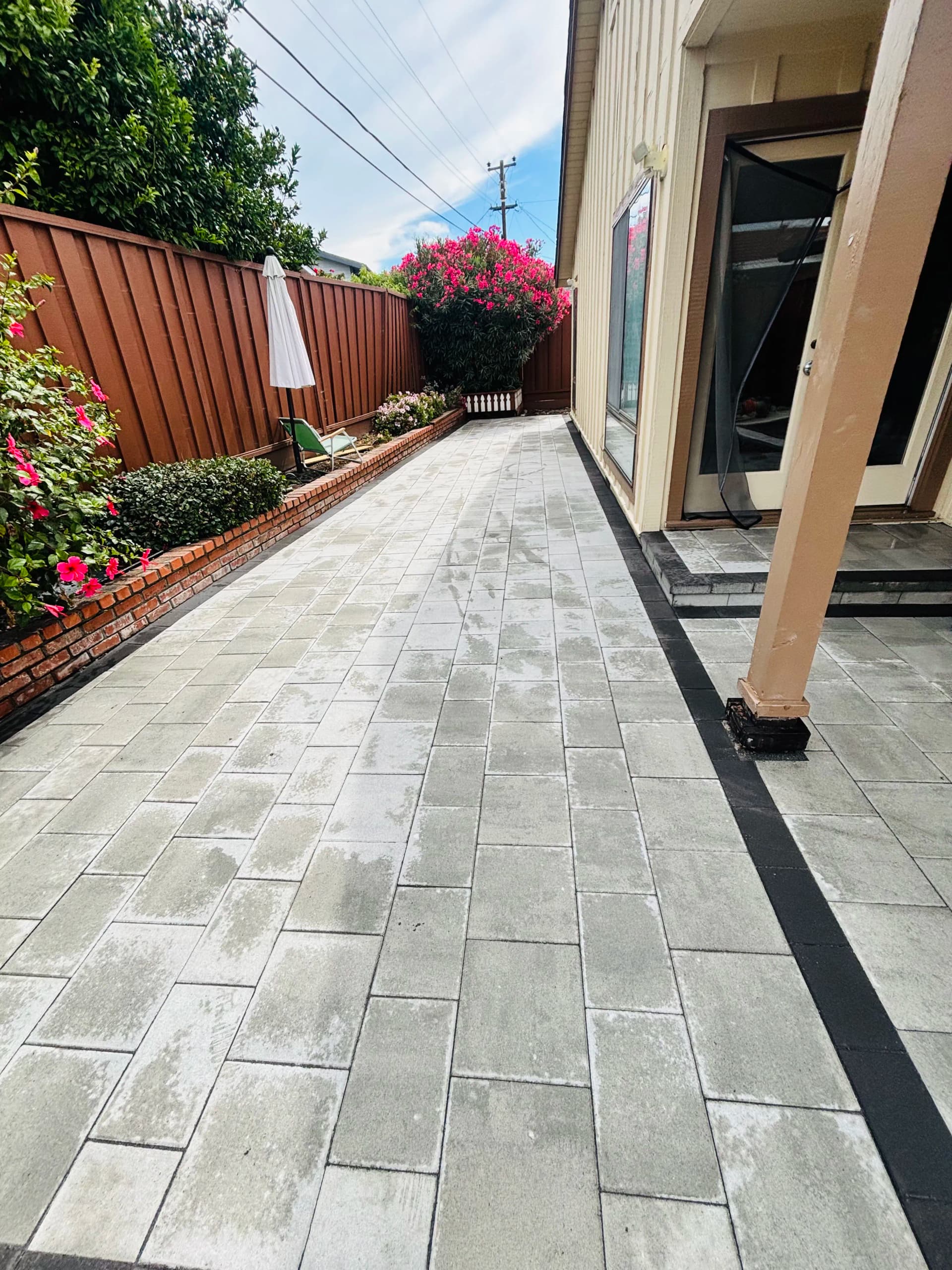 Modern Paver Walkway Installation in Fremont image