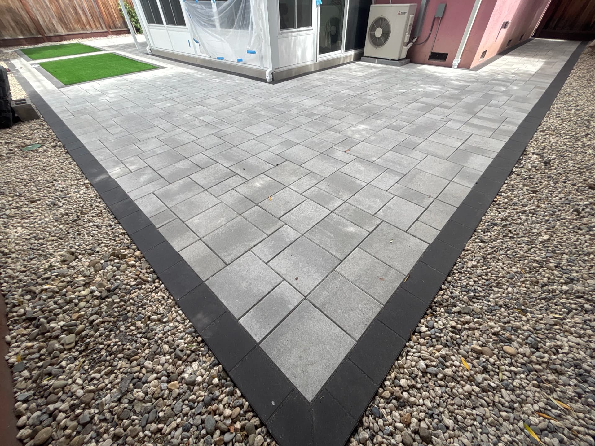 Gallery photos for Paver Patio and Artificial Turf Combo in Sunnyvale: Image #1